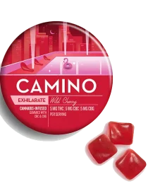 Camino Wild Cherry CBG Exhilarate Gummies