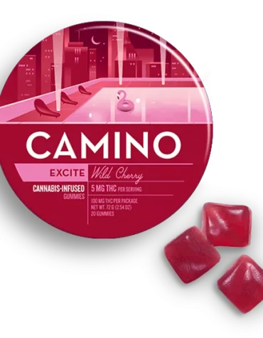 Camino Wild Cherry Excite Gummies